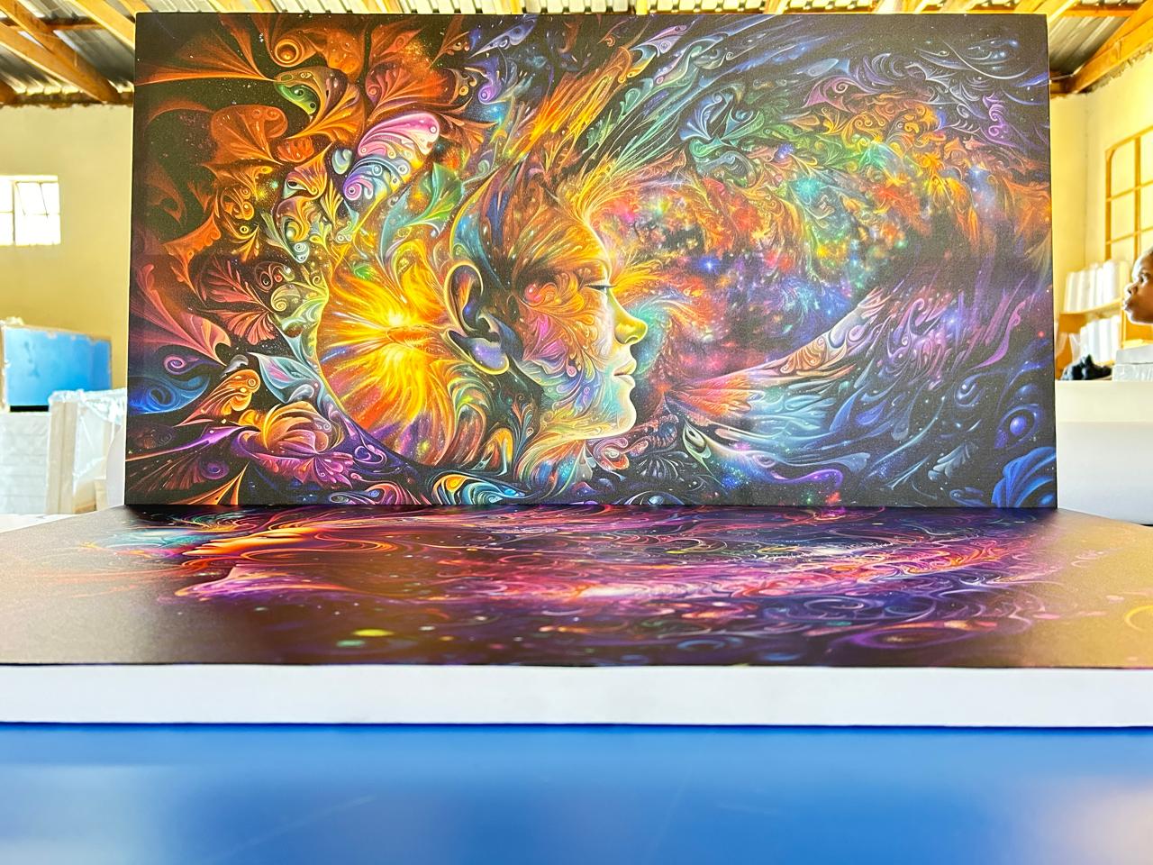 Full colour print.